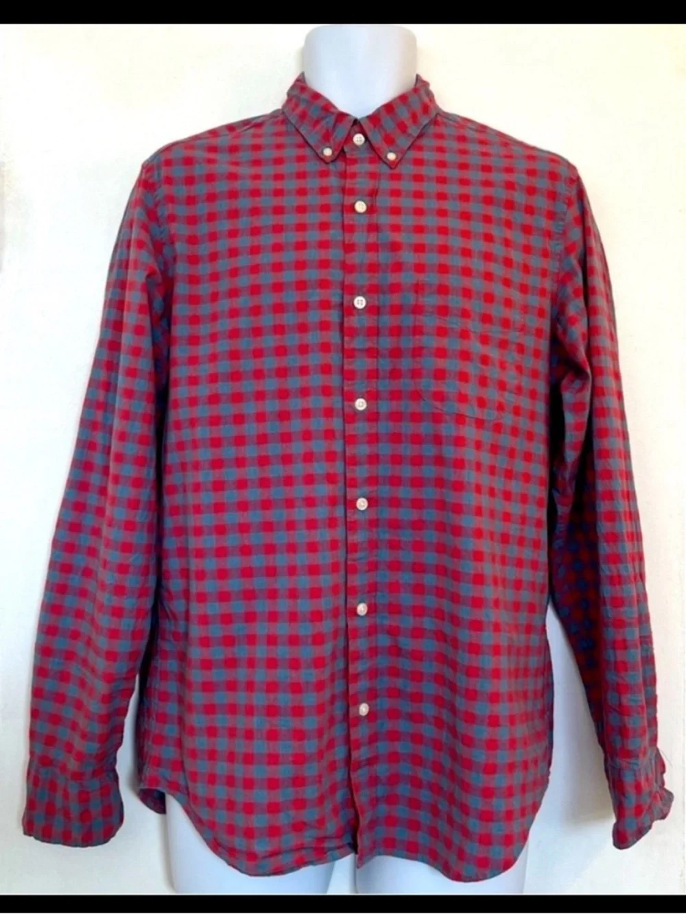 J. Crew Classic Plaid Shirt 98% Organic Cotton